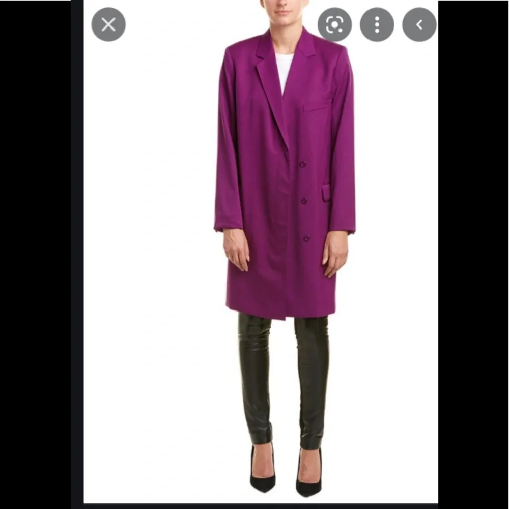 NWT Helmut Lang Slim Wool Blazer Coat - Picture 2 of 7